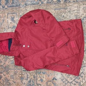 Red/magenta Burton dry ride snow jacket